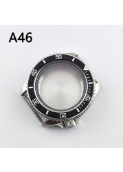 41.5mm NH35 NH36 case, watch accessories, stainless steel plated sapphire glass suitable for NH35 NH36 movement