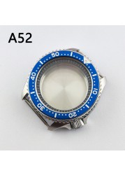 41.5mm NH35 NH36 case, watch accessories, stainless steel plated sapphire glass suitable for NH35 NH36 movement