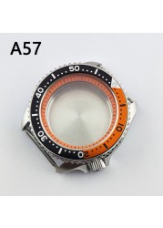 41.5mm NH35 NH36 case, watch accessories, stainless steel plated sapphire glass suitable for NH35 NH36 movement