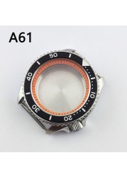 41.5mm NH35 NH36 case, watch accessories, stainless steel plated sapphire glass suitable for NH35 NH36 movement