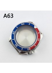 41.5mm NH35 NH36 case, watch accessories, stainless steel plated sapphire glass suitable for NH35 NH36 movement