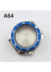 41.5mm NH35 NH36 case, watch accessories, stainless steel plated sapphire glass suitable for NH35 NH36 movement