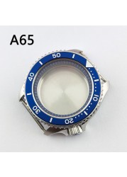 41.5mm NH35 NH36 case, watch accessories, stainless steel plated sapphire glass suitable for NH35 NH36 movement