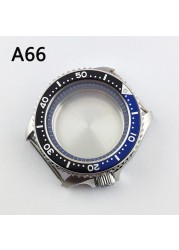 41.5mm NH35 NH36 case, watch accessories, stainless steel plated sapphire glass suitable for NH35 NH36 movement