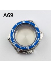 41.5mm NH35 NH36 case, watch accessories, stainless steel plated sapphire glass suitable for NH35 NH36 movement