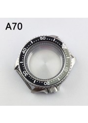 41.5mm NH35 NH36 case, watch accessories, stainless steel plated sapphire glass suitable for NH35 NH36 movement