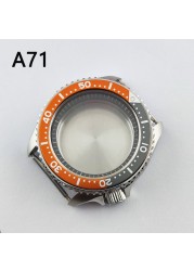 41.5mm NH35 NH36 case, watch accessories, stainless steel plated sapphire glass suitable for NH35 NH36 movement