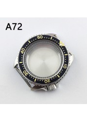 41.5mm NH35 NH36 case, watch accessories, stainless steel plated sapphire glass suitable for NH35 NH36 movement