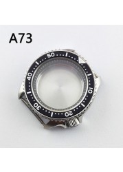 41.5mm NH35 NH36 case, watch accessories, stainless steel plated sapphire glass suitable for NH35 NH36 movement