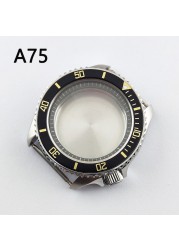 41.5mm NH35 NH36 case, watch accessories, stainless steel plated sapphire glass suitable for NH35 NH36 movement