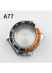 41.5mm NH35 NH36 case, watch accessories, stainless steel plated sapphire glass suitable for NH35 NH36 movement