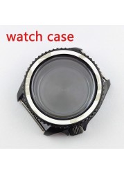 41.5mm NH35 NH36 case, watch accessories, stainless steel plated sapphire glass suitable for NH35 NH36 movement