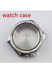 41.5mm NH35 NH36 case, watch accessories, stainless steel plated sapphire glass suitable for NH35 NH36 movement