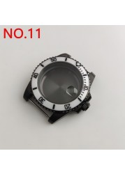 NH35 case 40mm sterile watch case add ceramic bezel fit NH35 movement NH36