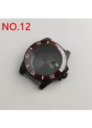 NH35 case 40mm sterile watch case add ceramic bezel fit NH35 movement NH36