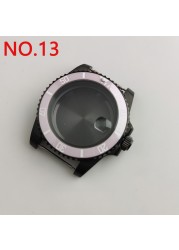 NH35 case 40mm sterile watch case add ceramic bezel fit NH35 movement NH36