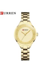 CURREN Fashion Creative Design Ladies Quartz Watch Woman Luxury Stainless Steel Women Watches Casual Female Clock