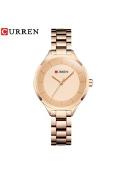 CURREN Fashion Creative Design Ladies Quartz Watch Woman Luxury Stainless Steel Women Watches Casual Female Clock