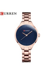 CURREN Fashion Creative Design Ladies Quartz Watch Woman Luxury Stainless Steel Women Watches Casual Female Clock