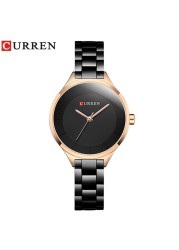 CURREN Fashion Creative Design Ladies Quartz Watch Woman Luxury Stainless Steel Women Watches Casual Female Clock