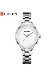 CURREN Fashion Creative Design Ladies Quartz Watch Woman Luxury Stainless Steel Women Watches Casual Female Clock