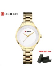 CURREN Fashion Creative Design Ladies Quartz Watch Woman Luxury Stainless Steel Women Watches Casual Female Clock