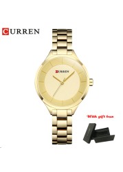 CURREN Fashion Creative Design Ladies Quartz Watch Woman Luxury Stainless Steel Women Watches Casual Female Clock