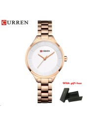 CURREN Fashion Creative Design Ladies Quartz Watch Woman Luxury Stainless Steel Women Watches Casual Female Clock