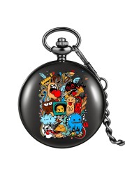 New Souvenir Birthday Gift Men Women Quartz Pocket Watch With Thick Chain Personality Honeycomb Style Fashion Unisex Watches