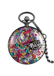 New accept custom men women unique quartz pocket watch with thick chain collectible watches graduation gift for classmates