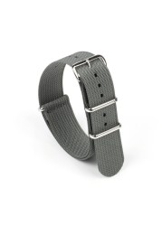 Ribbed NATO Strap 20mm 22mm Nylon Watch Strap Braid Ballistic Fabric Watchband Replacement for Military Watch Accessories