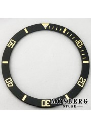 Watch bezel diameter 38mm*31.5mm flat aluminum for SKX 007 SKX 009 series watches accessories parts