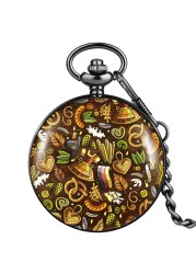 2022 hot sale accept custom neutral pocket watch with thick chain marine animal style souvenir exquisite quartz watches