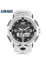 SMAEL Solar Power Men Sports Watches Waterproof LED Digital Watch Men Luxury Brand Electronic Mens Wrist Watch Relogio Masculino
