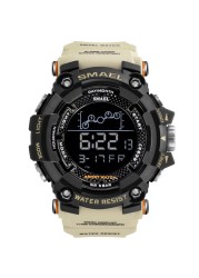 SMAEL Military Watch Men Water Resistant Army Sport Watch led Digital Wristwatch Male Stopwatches 1802 relogio masculino watches