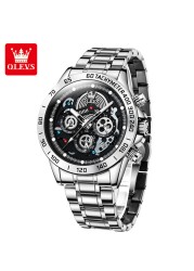 OLEVS Sport Mens Watch Luxury Brand Waterproof Quartz Wristwatch Military Chronograph Watches for Men Date Clock Man Watch