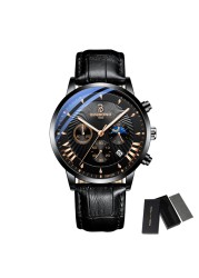 Men's Watches Top Brand Luxury Fashion Quartz Watch Men Military Chronograph Sports Wristwatches 24 Hours Clock Relogio Masculino