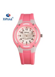 XINJIA Children Quartz Watch Lady Casual Watches Fashion Ladies Wristwatches Jelly Watch Kids Girls Students Sports Wristwatches