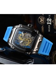 Feature Men Luxury Military Hollow Sports Watch Men Analog Date Quartz Watch Men's Watch