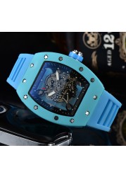 2022 RM Feature Luxury Men's Military Hollow Sports Watch Men Analog Date Quartz Watch Men's Watch