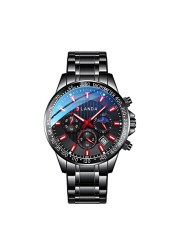 New Style Fashion Chronograph Waterproof Male Wrist Watch Male Business Watch Quartz Wristwatch Relogio Masculino 2022