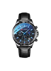 New Style Fashion Chronograph Waterproof Male Wrist Watch Male Business Watch Quartz Wristwatch Relogio Masculino 2022