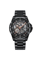 2022 AILANG Skeleton Luxury Watch Men Automatic Mechanical Watch Stainless Steel Black Waterproof Watch Relogio