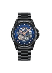 2022 AILANG Skeleton Luxury Watch Men Automatic Mechanical Watch Stainless Steel Black Waterproof Watch Relogio