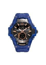 Sport Watch Waterproof Smile Watches Camouflage Alarm Clock Stopwatch Luminous LED Watches Digital Wristwatch 1805B Quartz Watches