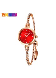 SKMEI Luxury Women's Quartz Watch Fashion Ladies Thin Casual Watches Female Girl Dress Watch 3Bar Waterproof Relogio Feminino 1854