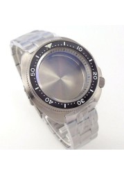 45mm titanium watch sapphire ceramic bezel 20ATM for Japan movement NH35A NH36A