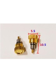 W7177 Gold Silver Color 5.0mm 5.5mm Head Diameter Stainless Steel Watch Pusher Time Adjust Button for Day T