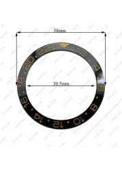 Corgeut 38mm Ceramic Bezel Insert For 40mm Mens Watch Watches Replace Accessories Watch Face Watch Bezel Inserts Different