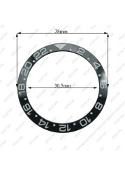 Corgeut 38mm Ceramic Bezel Insert For 40mm Mens Watch Watches Replace Accessories Watch Face Watch Bezel Inserts Different